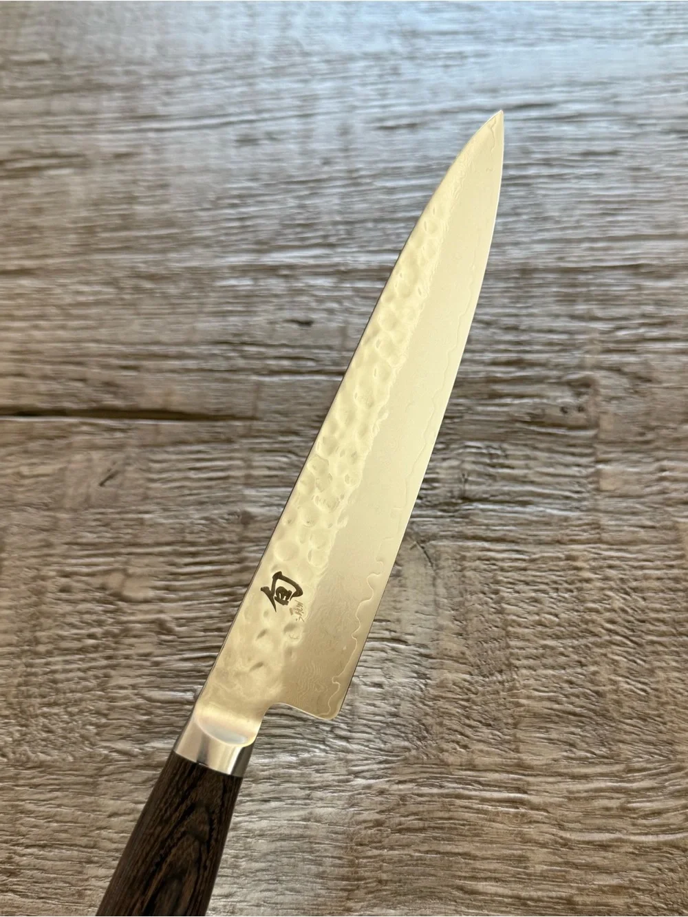 SHUN colored blade cuts